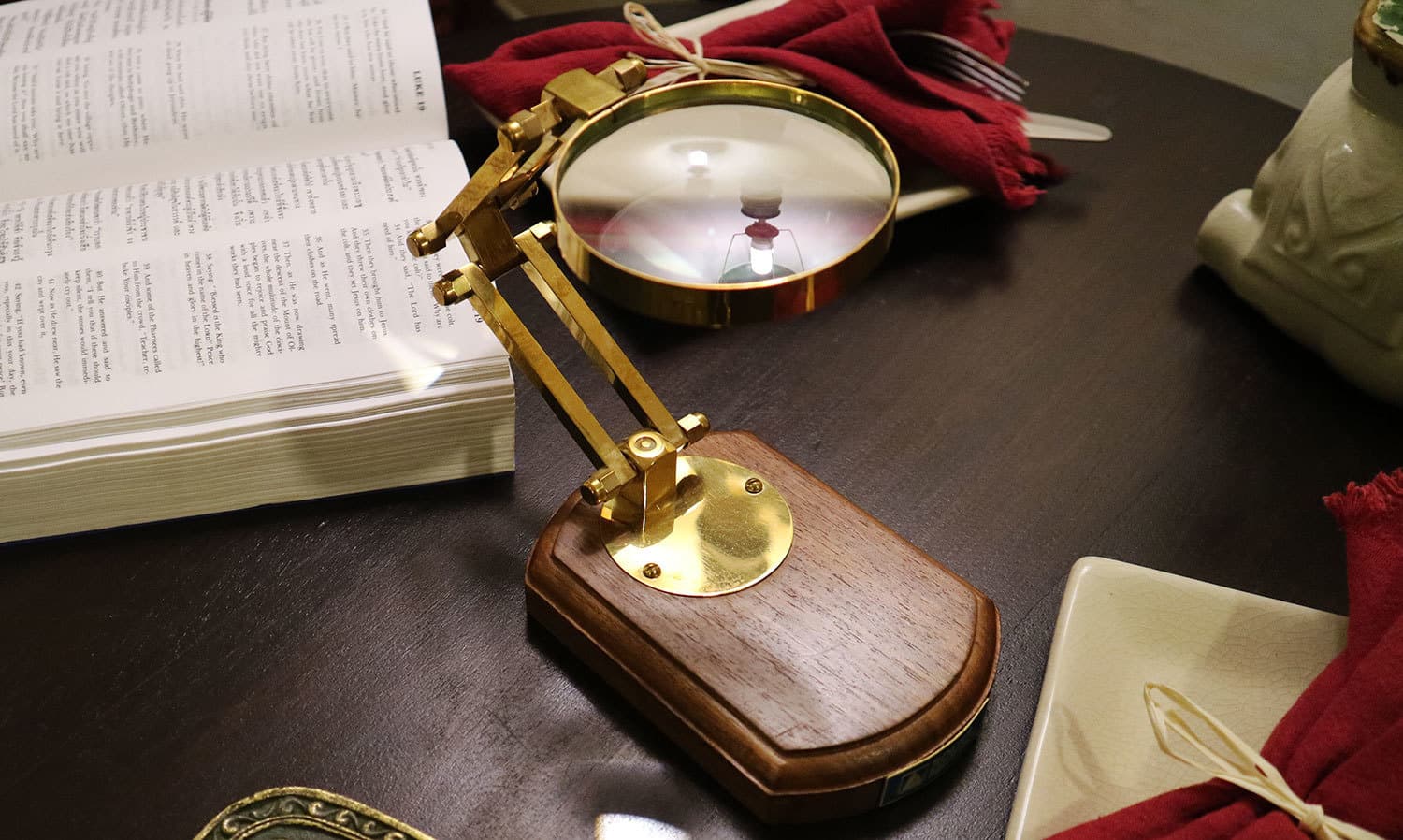 拡大鏡　PIX　ローズウッドベース